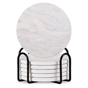 6-Piece Ceramic Coaster Set with Stand
