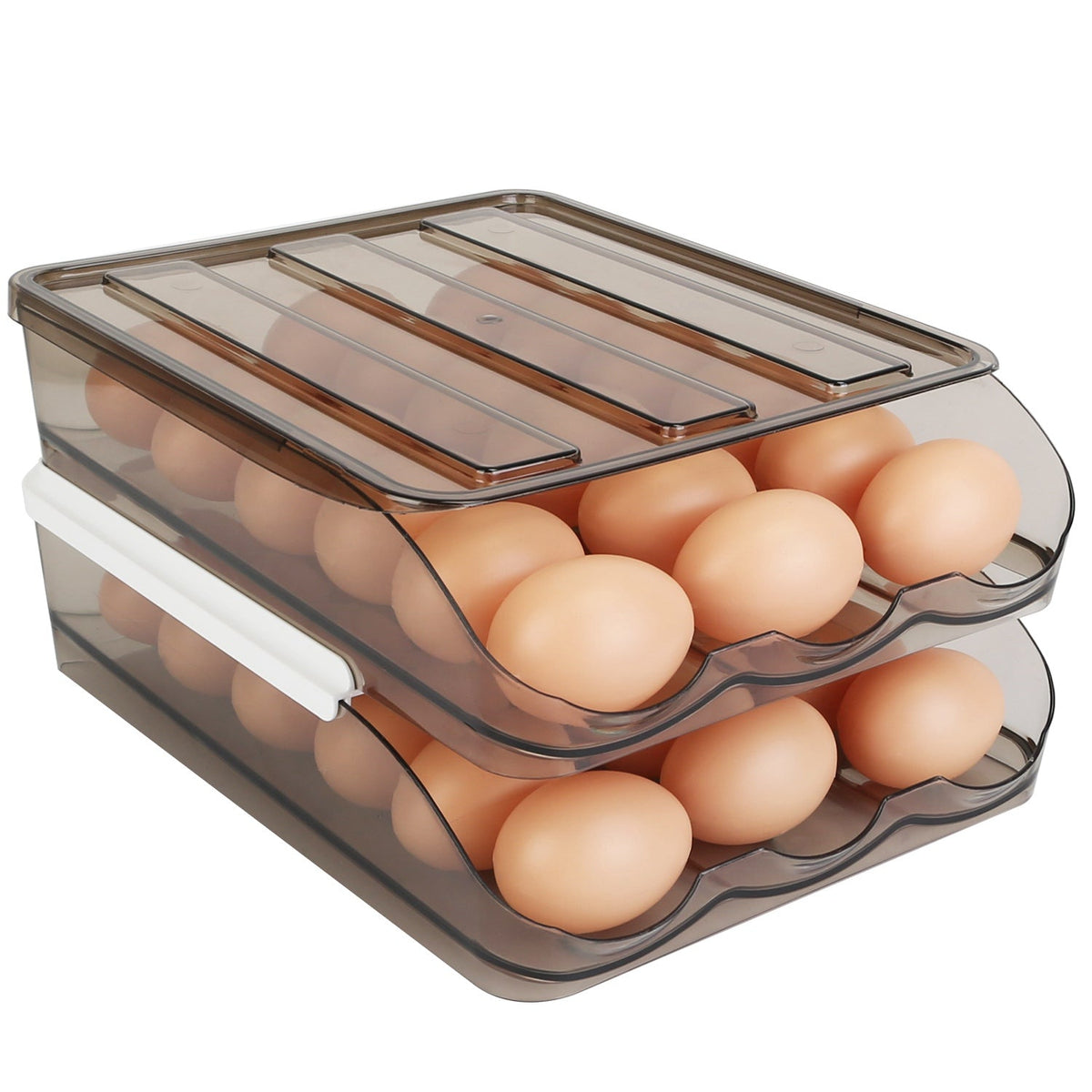 Auto-Rolling Gravity Refrigerator Egg Dispenser & - Main product view