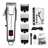 rechargeable low noise pet grooming clipper with LCD display for dogs and cats